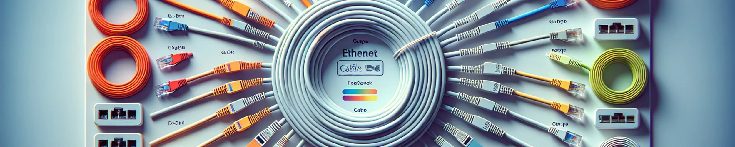 many different sized network cables